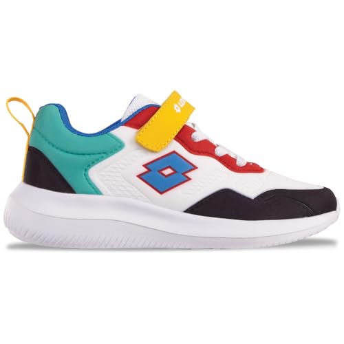 Lotto Ritmo K Sneaker, White/Multi, 30 EU Lotto Ritmo K Sneaker, White/Multi, 30 EU von Lotto