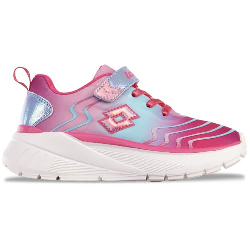 Lotto Unisex Kinder Swervetiv Sneaker, Pink Multi, 32 EU von Lotto