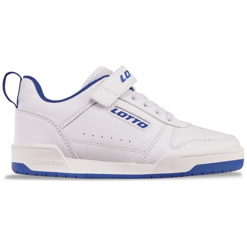 Lotto Unisex Kinder Sneaker, White Blue, 31 EU Lotto Unisex Kinder Sneaker, White Blue, 31 EU von Lotto