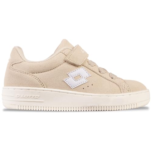 Lotto YARIN SC K Unisex Kids Sneaker, Stone/White, 34 EU von Lotto