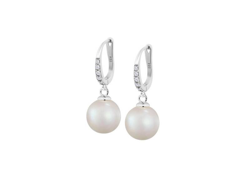 LOTUS SILVER Creolen-Set LP3318-4/1 – Pearls – Zuchtperle 10 mm & Zirkonia – 925er Silber von LOTUS SILVER