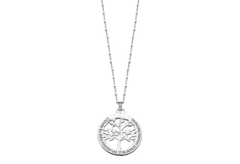 LOTUS SILVER Kette mit Anhänger LP1641-1/1 Damen-Halskette – Lebensbaum-Anhänger aus 925er Silber, 42 + 2,5 cm von LOTUS SILVER
