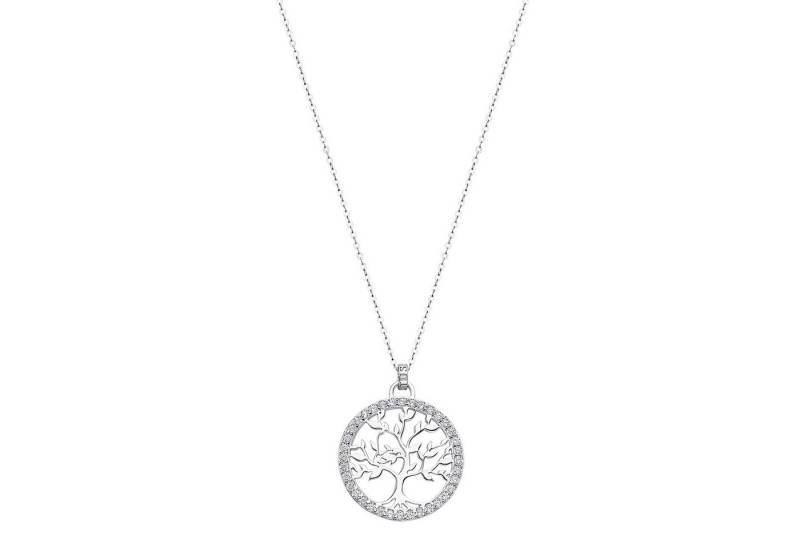 LOTUS SILVER Kette mit Anhänger LP1746-1/1 Damen-Halskette – Lebensbaum-Anhänger aus 925er Silber, 42 + 2,5 cm von LOTUS SILVER