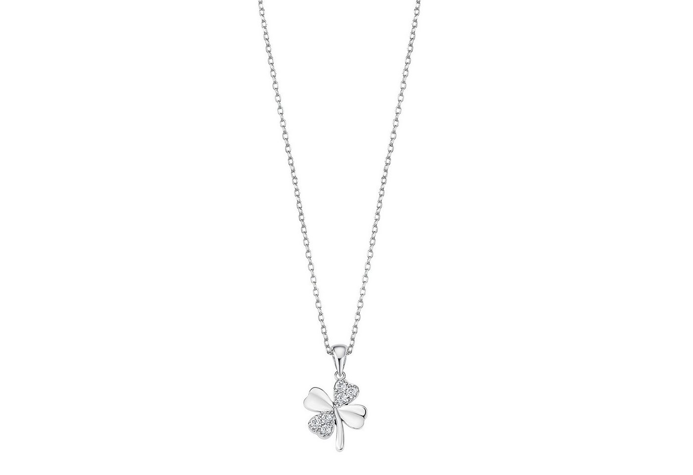 LOTUS SILVER Kette mit Anhänger LP3108-1/1 – Damenkette mit Zirkonia-Anhänger aus 925er Silber, 42 cm von LOTUS SILVER
