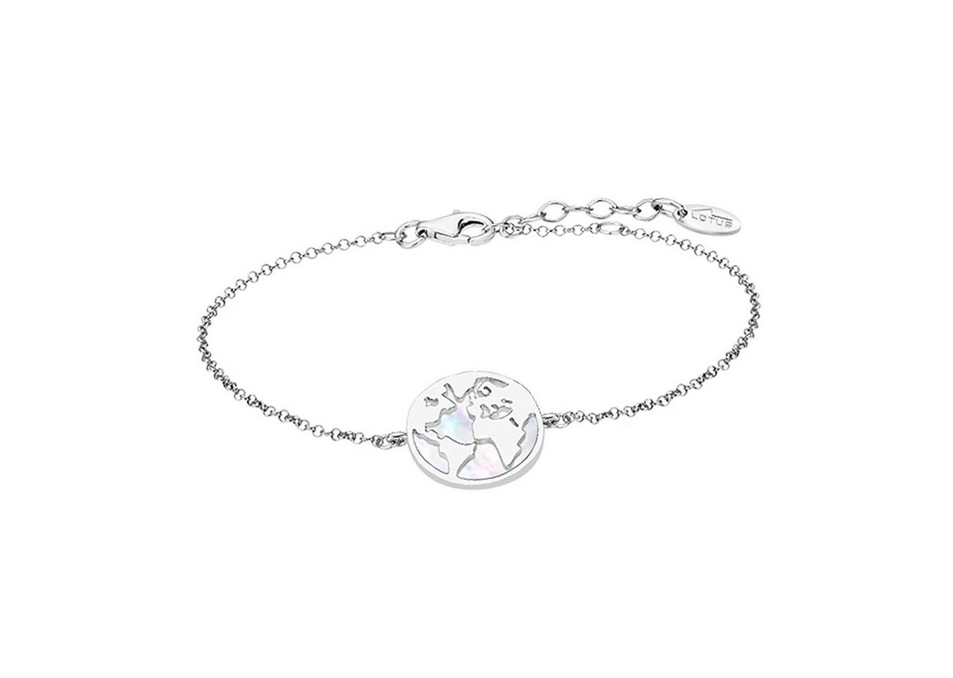 LOTUS SILVER Silberarmband Lotus Silver Erde Armband LP1949-2/1 (Armband), 925 Sterling Silber Erde, Farbe: silber, mehrfarbig von LOTUS SILVER