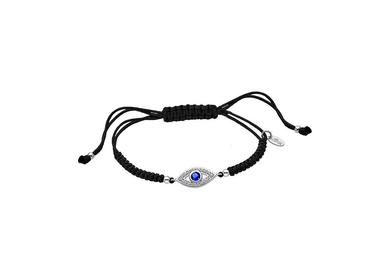 LOTUS SILVER Silberarmband Lotus Silver Auge des Horus Armband (Armband), 925 Sterling Silber Auge des Horus, Farbe: silber, weiß, blau, schwarz von LOTUS SILVER