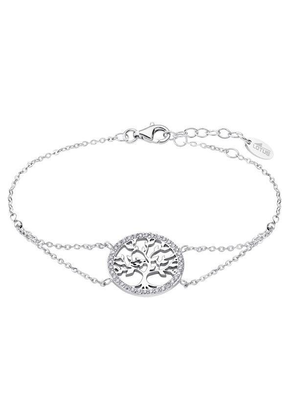 LOTUS SILVER Silberarmband Lebensbaum/Baum des Lebens, Hidra, LP1746-2/1, mit Zirkonia (synth) von LOTUS SILVER