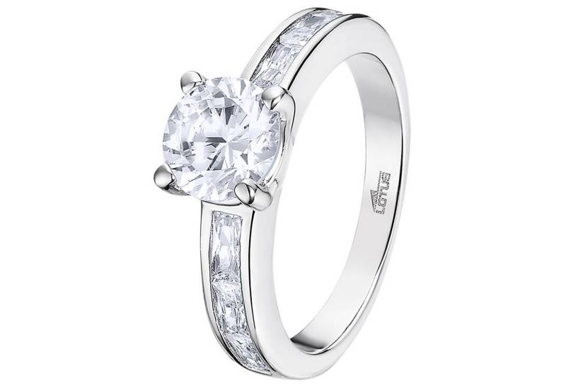 LOTUS SILVER Silberring LOTUS Silver Ring 925 Silber Lotus (Fingerring), Ring Zirkoniastein 925 Sterling Silber, Farbe: silber von LOTUS SILVER