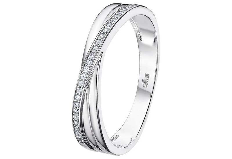 LOTUS SILVER Silberring LOTUS Silver Ring 925 Silber Lotus (Fingerring), Ring Zirkoniastein 925 Sterling Silber, Farbe: silber von LOTUS SILVER