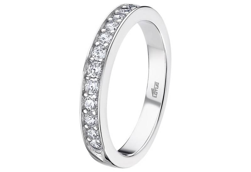 LOTUS SILVER Silberring LOTUS Silver Ring 925 Silber Lotus (Fingerring), Ring Zirkoniastein 925 Sterling Silber, Farbe: weiß, silber von LOTUS SILVER