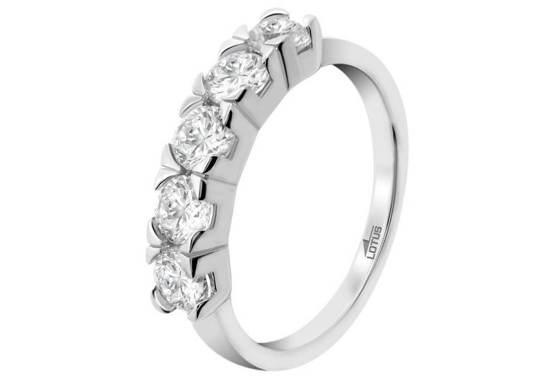 LOTUS SILVER Silberring LOTUS Silver Ring Zirkoniastein 925 (Fingerring), Ring Zirkoniastein 925 Sterling Silber, Farbe: silber von LOTUS SILVER