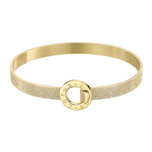 Lotus Style Armband für Damen aus Edelstahl in der Farbe Gold, Durchmesser 6,1 cm, LS2080-2/2 von Lotus Style