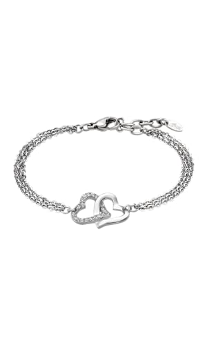 Lotus Damen-Armband Edelstahl Zirkonia Herzen LS1912-2/1, 21 cm, Edelstahl, Zirkonia von LOTUS STYLE