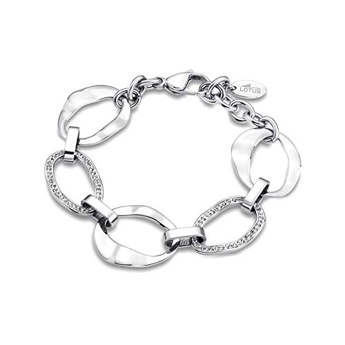 Lotus Style Armband Edelstahl LS1672-2/1 Steine Silber Damen Schmuck D3JLS1672-2-1 Edelstahl Armschmuck für die Frau von Lotus Style