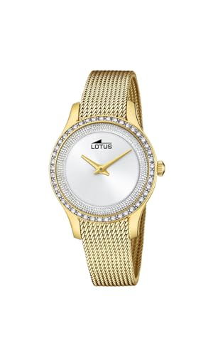 LOTUS Damen Fashion Uhr Bliss in der Farbe Gold mit Edelstahlarmband, Gehäusedurchmesser: 31,5mm, 18827/1 von LOTUS