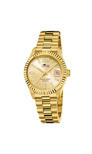 Lotus Uhr Für Damen 18932/2 Freedom Gold Edelstahl Case GoldEdelstahl Band von Lotus
