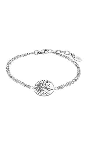 Lotus Style Armband für Damen aus Edelstahl in der Farbe Silber, Durchmesser: 20,6 cm, LS1898-2/1 von Lotus Style