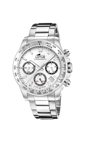 LOTUS Herren Armbanduhr aus Edelstahl in der Farbe Silber 43mm, Wasserdichtigkeit: 10Bar, 18912/1 von LOTUS