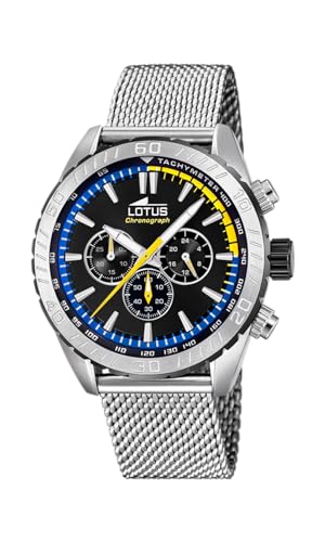 LOTUS Herrenuhr 18947/5 Outlet Edelstahlgehäuse 316l Silber 316l Edelstahlarmband Silber, Schwarz von LOTUS