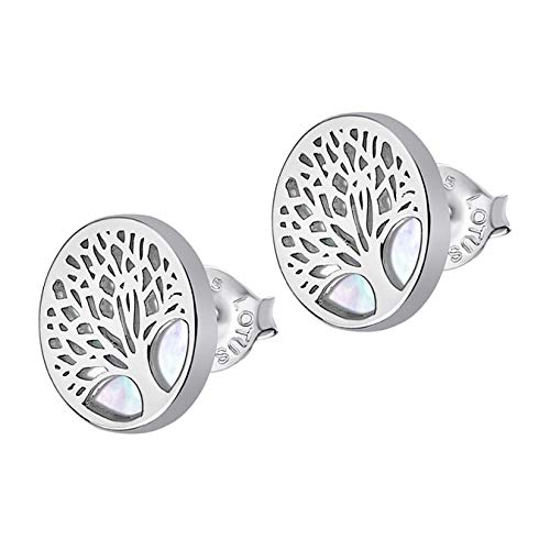 LOTUS Silver Ohrstecker Damen Lebensbaum 925 Sterling Silber Ohrringe LP1678-4/1 hochwertiger Marken-Schmuck ideal als Geschenkidee für Geburtstag Hochzeit D1JLP1678-4-1 Silber Ohrschmuck für die Frau von Lotus