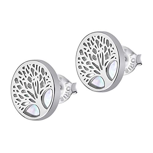 LOTUS Silver Ohrstecker Damen Lebensbaum 925 Sterling Silber Ohrringe LP1678-4/1 hochwertiger Marken-Schmuck ideal als Geschenkidee für Geburtstag Hochzeit D1JLP1678-4-1 Silber Ohrschmuck für die Frau von LOTUS