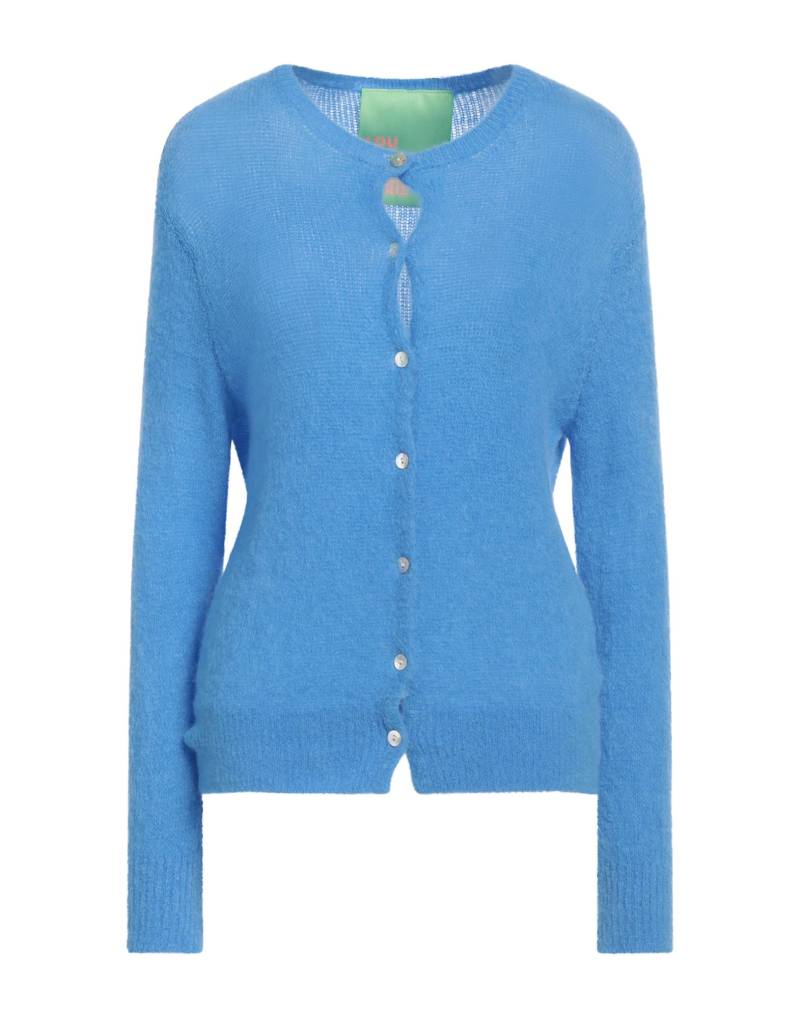 LOU LOU BELLE VILLE PARIS Strickjacke Damen Himmelblau von LOU LOU BELLE VILLE PARIS