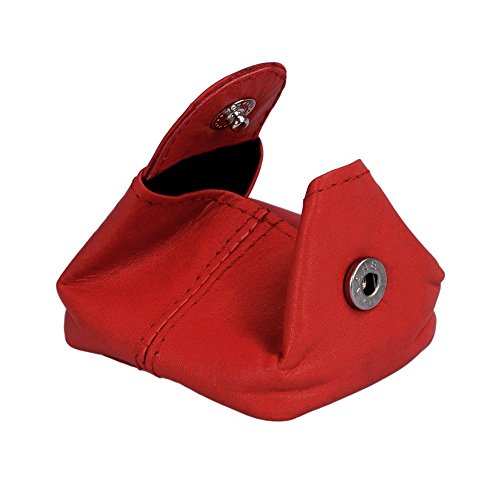 Leder Minibörse Portemonnaie (292C) LOUANA Taxibörse Geldbörse minibörse Geldbeutel Rot von LOUANA