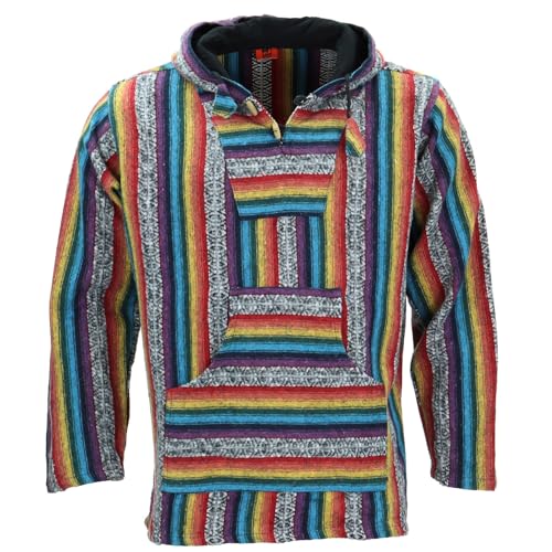 LOUDelephant Gebürstete Baumwolle Baja Kapuzenpulli - Regenbogenforelle, XXL von LOUDelephant