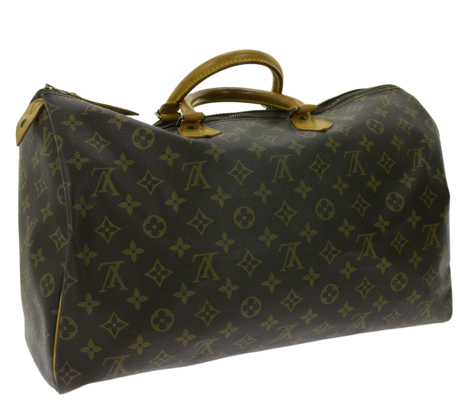 LOUIS VUITTON Vintage Speedy 40 Monogram Second Hand Damen Echtleder Handtasche Braun von LOUIS VUITTON