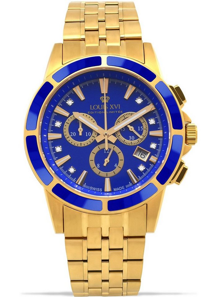 LOUIS XVI Quarzuhr Louis XVI LXVI1105 Majesté Chronograph Herrenuhr 43mm 5ATM Louis XVI LXVI1105 Majesté Chronograph Herrenuhr 43mm 5ATM von LOUIS XVI