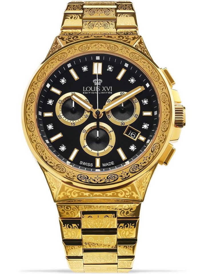 LOUIS XVI Quarzuhr Louis XVI LXVI1215 Le Monarque Chronograph Herrenuhr 42mm 5ATM Louis XVI LXVI1215 Le Monarque Chronograph Herrenuhr 42mm 5ATM von LOUIS XVI