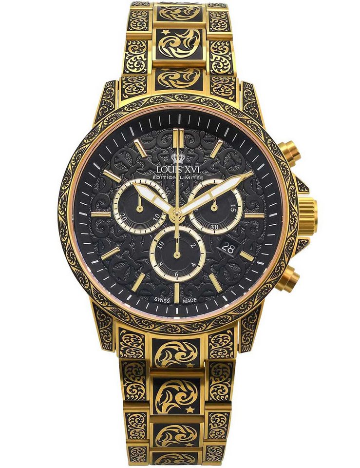 LOUIS XVI Quarzuhr Louis XVI LXVI1700 Herrenuhr Palais Royale inked 43mm 10ATM Louis XVI LXVI1700 Herrenuhr Palais Royale inked 43mm 10ATM von LOUIS XVI