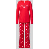 LOUIS & LOUISA Relaxed Fit Pyjama mit Zierschleife Modell 'Mit viel Liebe' in Rot, Größe XXL LOUIS & LOUISA Relaxed Fit Pyjama mit Zierschleife Modell 'Mit viel Liebe' in Rot, Größe XXL von LOUIS & LOUISA