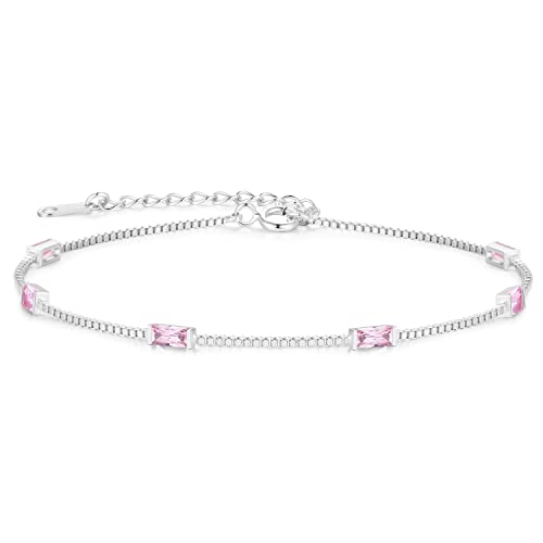 LOUISA SECRET Gold Armband Damen 925 Sterling Silber 14k Vergoldet Zirkonia Armbänder Damen Verstellbar Armkette Valentinstag Muttertag Geburtstags Weihnachten Geschenk für Sie Frauen Freundin mama von LOUISA SECRET