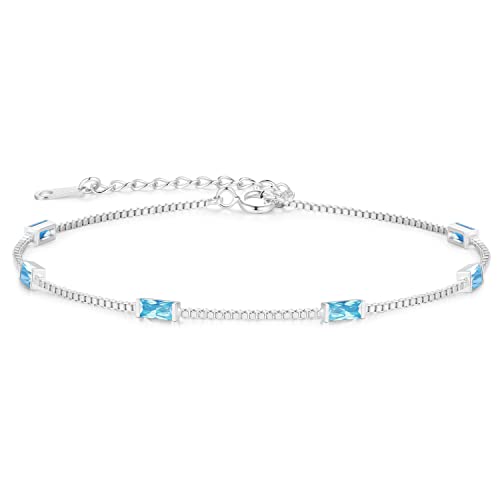 LOUISA SECRET Gold Armband Damen 925 Sterling Silber 14k Vergoldet Zirkonia Armbänder Damen Verstellbar Armkette Valentinstag Muttertag Geburtstags Weihnachten Geschenk für Sie Frauen Freundin mama von LOUISA SECRET