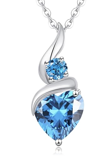 LOUISA SECRET Kette Damen Infinity Herz Anhänger 925 Sterling Silber or Messing mit Rose Gold plattiert Geburtsstein Halskette für Damen Valentinstag Weihnachten Geburtstag für Sie Frauen mama LOUISA SECRET Kette Damen Infinity Herz Anhänger 925 Sterling Silber or Messing mit Rose Gold plattiert Geburtsstein Halskette für Damen Valentinstag Weihnachten Geburtstag für Sie Frauen mama von LOUISA SECRET