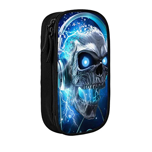 Federmäppchen mit Reißverschluss, großes Fassungsvermögen, tragbar, für Jungen und Mädchen, Blau, Schwarz , Schulranzen Federmäppchen mit Reißverschluss, großes Fassungsvermögen, tragbar, für Jungen und Mädchen, Blau, Schwarz , Schulranzen von LOUJIN