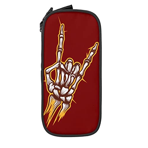 LOUJIN Skeleton Rock Heavy Metal Hand Federmäppchen Reißverschluss Stift Aufbewahrungsbox Tasche Big Organizer Box für Schule Büro schwarz, farbe, 5.0cm*10.5cm*20.5cm, Federmäppchen LOUJIN Skeleton Rock Heavy Metal Hand Federmäppchen Reißverschluss Stift Aufbewahrungsbox Tasche Big Organizer Box für Schule Büro schwarz, farbe, 5.0cm*10.5cm*20.5cm, Federmäppchen von LOUJIN