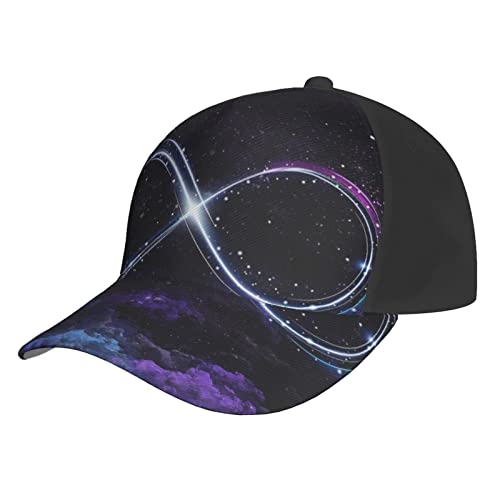 Sternenhimmel Infinity Baseballmütze für Männer Frauen Hip Hop Caps Schwarz Snapback Hüte Papa Trucker Cap Sternenhimmel Infinity, #197, M/Einheitsgröße von LOUJIN
