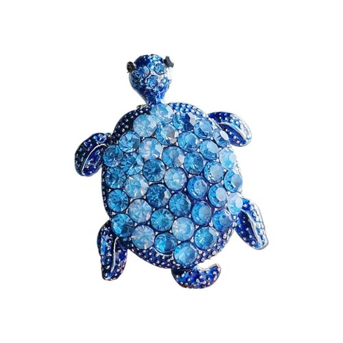 1 PC Vintage Strass Niedliche Cartoon Schildkröte Broschen Für Frauen Männer Kleidung Zubehör Brosche Pins Charms Party Schmuck von LOUKEKE
