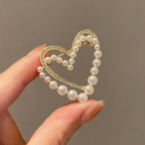 1 Stück Exquisite Bowknot-Perlenbroschen für Frauen Corsage Mode Feste Kleidung Pin Schmuck Kleine Accessoires von LOUKEKE