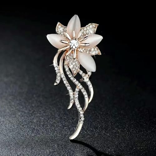 1 Stück Exquisite Bowknot-Perlenbroschen für Frauen Corsage Mode Feste Kleidung Pin Schmuck Kleine Accessoires von LOUKEKE