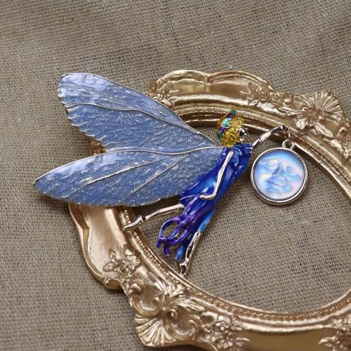 1 Stück Vintage Classic Dazzle Crystal Emaille Brosche Abzeichen für Frauen Männer Mittleren Retro Elegante Exquisite Fee Pin Zubehör von LOUKEKE