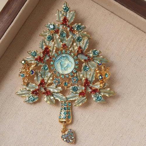 1 Stück Vintage Classic Dazzle Crystal Emaille Brosche Abzeichen für Frauen Männer Mittleren Retro Elegante Exquisite Fee Pin Zubehör von LOUKEKE