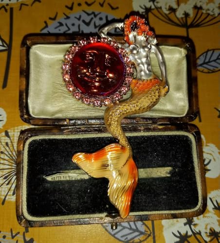 1 Stück Vintage Classic Dazzle Crystal Emaille Brosche Abzeichen für Frauen Männer Mittleren Retro Elegante Exquisite Fee Pin Zubehör von LOUKEKE