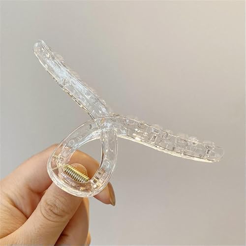 2 Stück Glänzende Haarklammern mit Strasssteinen, Kristallopalperlen, für Frauen und Mädchen, geometrische Haarkrabben aus Metall, Haarnadeln, Kopfbedeckungen von LOUKEKE