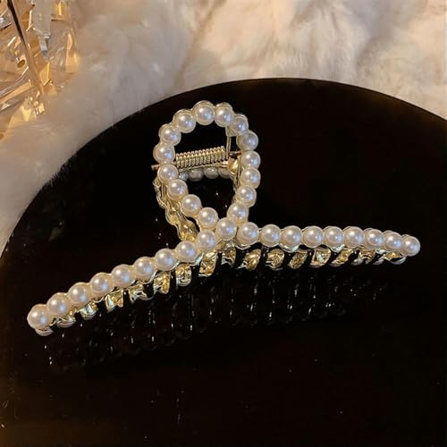 2 Stück Glänzende Haarklammern mit Strasssteinen, Kristallopalperlen, für Frauen und Mädchen, geometrische Haarkrabben aus Metall, Haarnadeln, Kopfbedeckungen von LOUKEKE