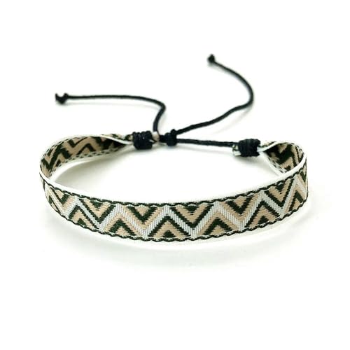 LOUKEKE 1 Paar Böhmen Boho Ethnic Woven Multicolor Männer Armbänder & Armreifen Für Frauen Handgemachte Seil Freundschaft Blume Armband von LOUKEKE