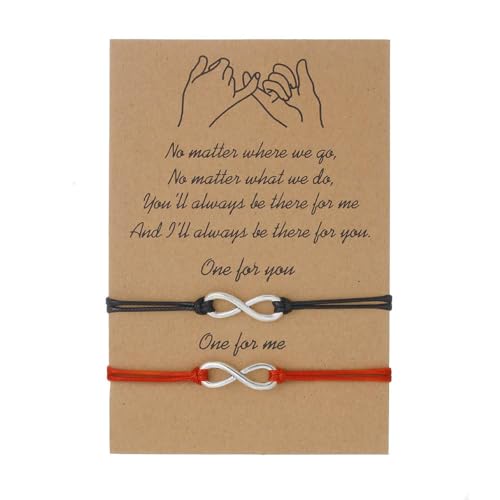 LOUKEKE 1 Paar Handgefertigtes Flechtseilarmband, verstellbarer Handdekorationsschmuck für Damen und Herren von LOUKEKE