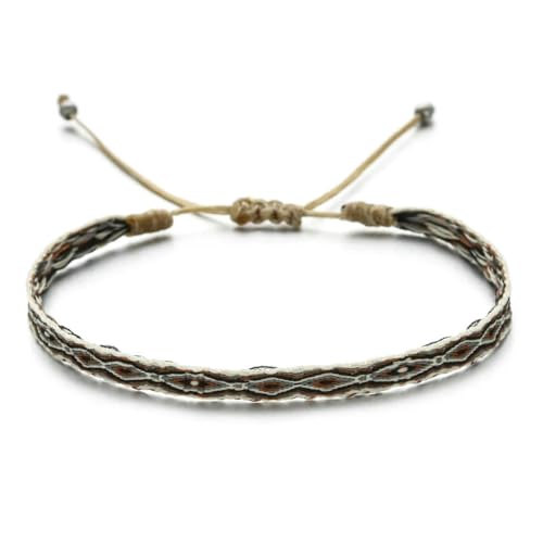 LOUKEKE 1 Stück Boho Buntes gewebtes Seil-Schnur-Armband Handgefertigtes schickes Gurtband Freundschaftsarmbänder Verstellbare Wickelperlenarmbänder Vintage LOUKEKE 1 Stück Boho Buntes gewebtes Seil-Schnur-Armband Handgefertigtes schickes Gurtband Freundschaftsarmbänder Verstellbare Wickelperlenarmbänder Vintage von LOUKEKE